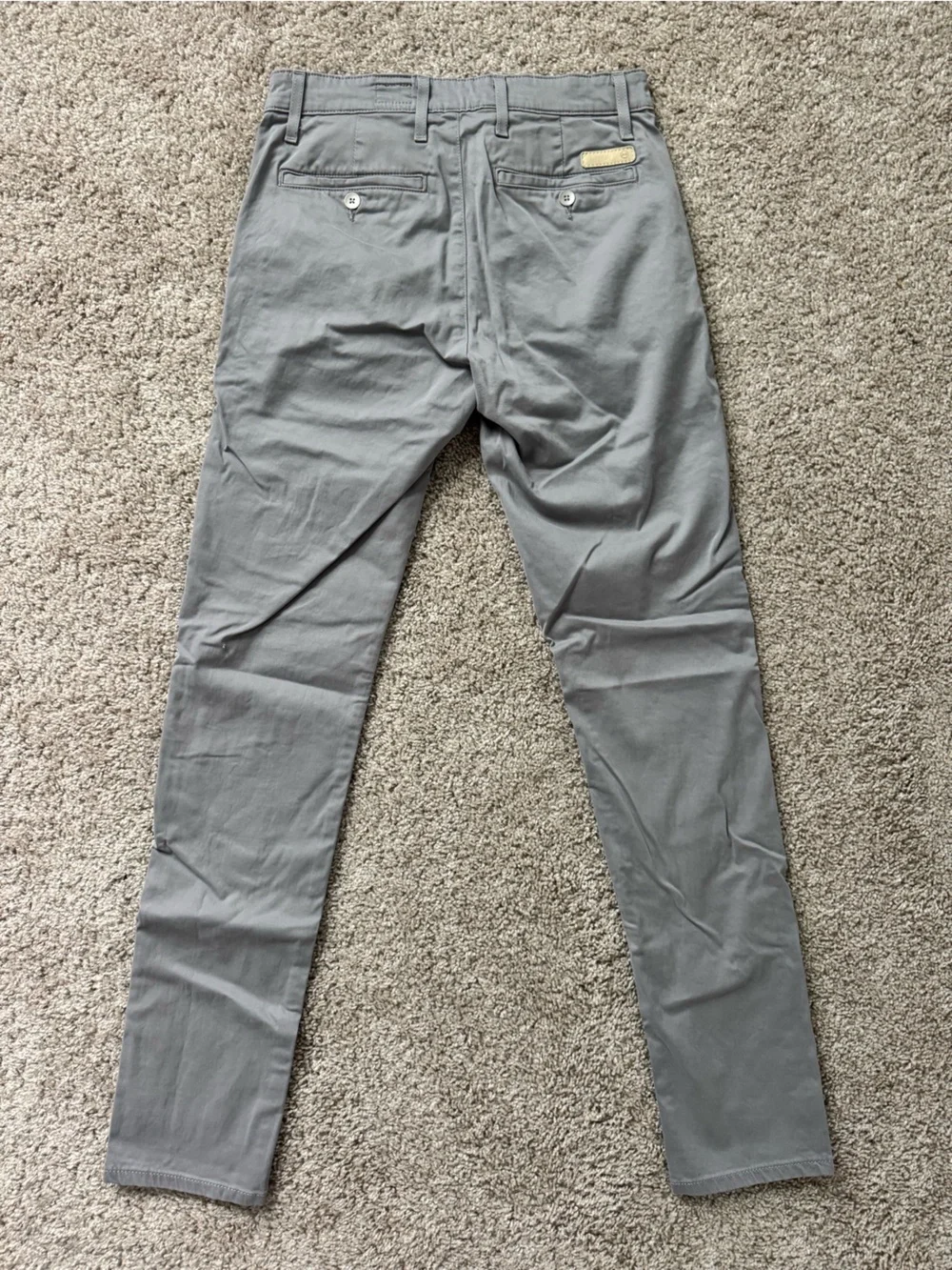 AG Adriano Goldschmied Men's Skinny Chino Pants in Light Gray